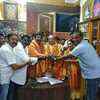 BJP workers congratulate candidate BC Patil as he takes comfortable lead from Hirekerur