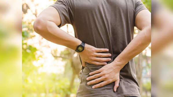 Intense pain in the back, belly, and side