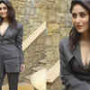 Article image for: Kareena Kapoor Khan sizzles in a charcoal grey pant suit with a plunging neckline