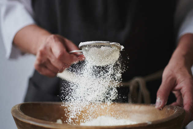 Sieve the all purpose flour