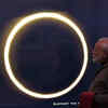 Prime Minister Modi watching the Solar Eclipse