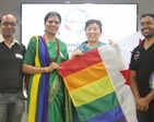 Mia Yen celebrates the launch of the Chandigarh chapter of an NGO