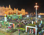 When Mysore Palace was decked up with flowers