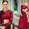 Article image for: <i class="tbold">Erica Fernandes</i>' dark red Sabyasachi lehenga is perfect for a 2020 bride