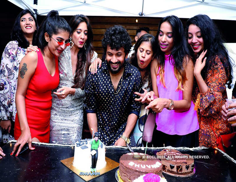 Bhuvann Ponnannaa gets a surprise birthday pool party