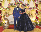 Harsh Nigam and Dalima Sharma's glittery wedding reception