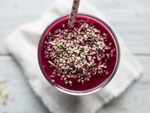 Beet Smoothie with Strawberries and Kale