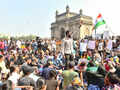 Hundreds protest JNU violence at Gateway of India
