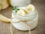 Banana and yoghurt