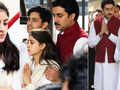 Abhishek Bachchan consoles teary-eyed Navya Nanda at her grandma Ritu Nanda&rsquo;s funeral