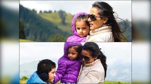 Dotting mother and a perfect wife to her superstar husband
