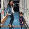 ​Cuteness Alert! Neeru Bajwa shares an all smiles picture with daughter Aanaya