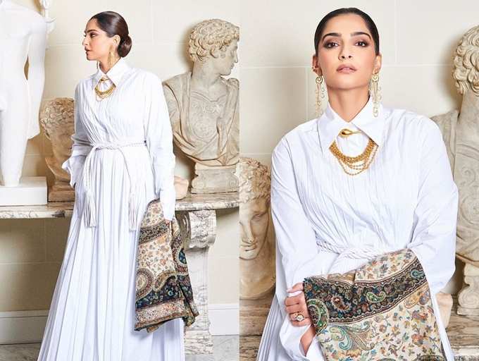 ​Photos: Sonam Kapoor is a vision in white in THIS exquisite ensemble