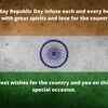 Best wishes for the country