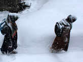 In pics: Kashmir Valley turns fairyland after fresh snowfall