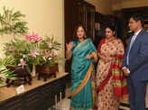 Socialites and art enthusiasts attend Ikebana exhibition