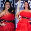 Preity looks jaw-dropping in a red gown at the Filmfare Glamour and Style Awards