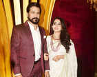 Mammootty, Jayasurya and others grace the wedding reception of Bhamaa and Arun
