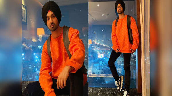 Diljit Dosanjh’s new pictures prove orange is the new black