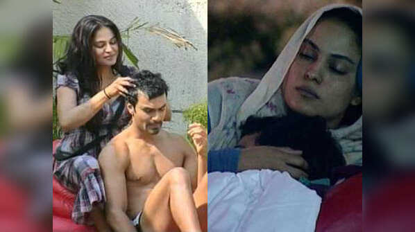 BB4: Veena Malik and Ashmit Patel