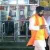 Tajinder Pal Singh Bagga, BJP candidate from Hari Nagar assembly constituency offers prayers at Fateh Nagar Gurudwara