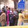 Delhi: Voters begin to arrive at the polling stations at Nirman Bhawan in New Delhi assembly constituency. (ANI)