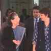 Sonia Gandhi casts her vote at Nirman Bhawan in New Delhi assembly constituency. She was accompanied by Priyanka Gandhi Vadra who will cast her vote at Lodhi Estate.