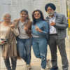 Actor Taapsee Pannu casts vote with family. (ANI)