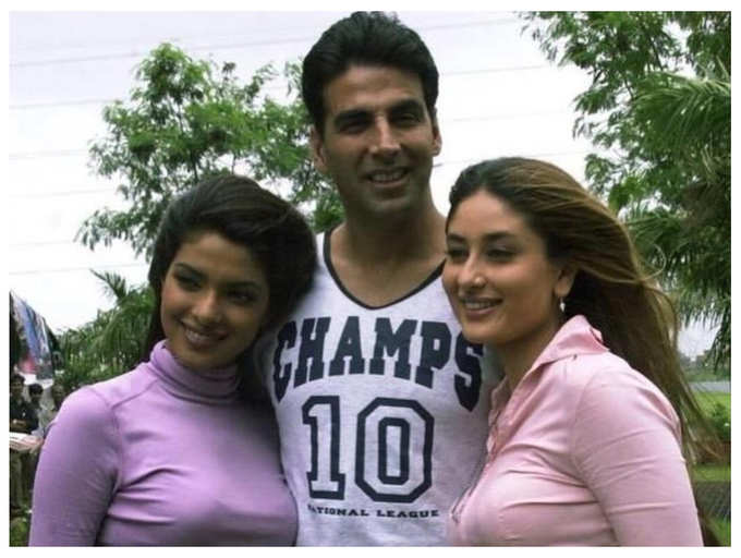 This Throwback Picture Of Kareena Kapoor Khan Priyanka Chopra And Akshay Kumar Will Remind You Of Good Old Aitraaz Days