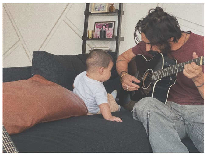 Arjun Rampal jamming with his son Arik is the cutest thing you will see on the internet today!