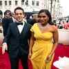 Mindy Kaling Glows in a Yellow Gown at the Oscars as She Poses with Office Co-Star B.J. Novak