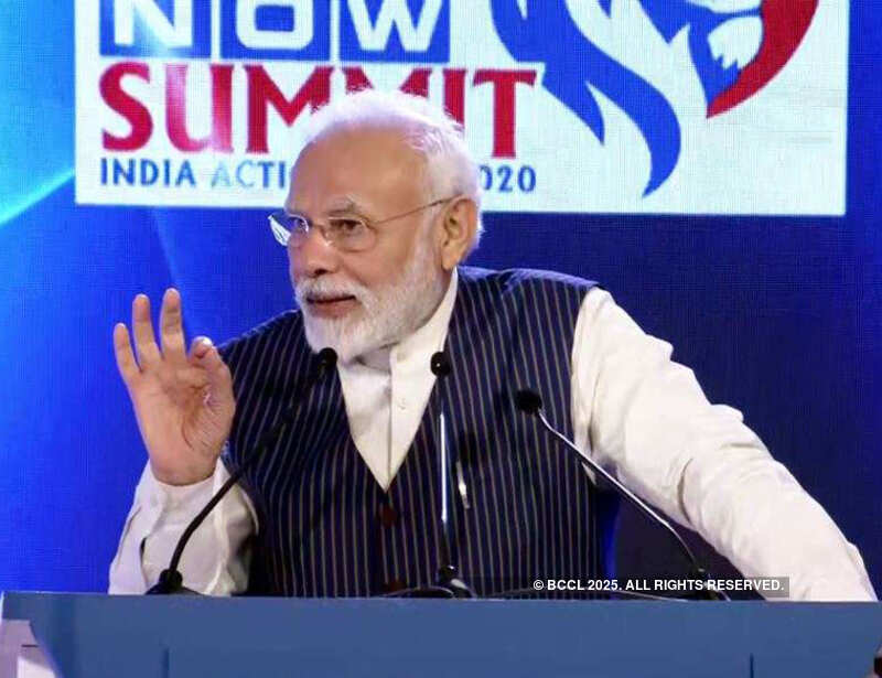 PM Modi attends Times Now Summit 2020