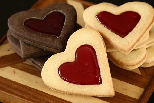 Valentine's Shortbread Cookies
