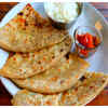 Aloo paratha and jalebi