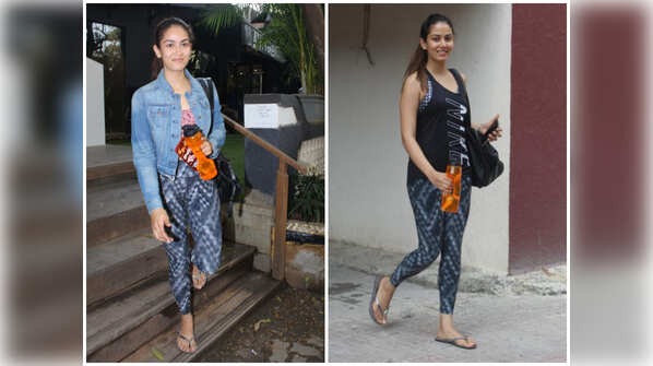 Mira Rajput's orange water bottle