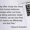 On being watched