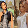 Article image for: Hina Khan and Aamna Sharif as <i class="tbold">komolika</i>