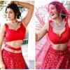 Payal Rajput looks hot-as-hell in a red hot bridal lehenga