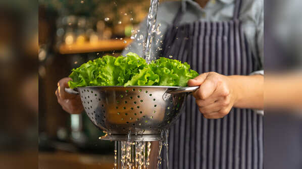 Wash the vegetables