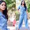 Photos: Pooja Sawant pulls off a denim jumpsuit in style