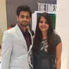 Badminton ace Sai Praneeth with his wife Swetha Jayanthi