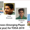 Next up is the future of Indian sports: Emerging Player of the Year
