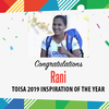 Rani wins the 'Inspiration of the Year' award