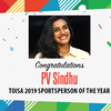The 'Sportsperson of the Year' is none other than badminton 'queen' and world champion -- PV Sindhu