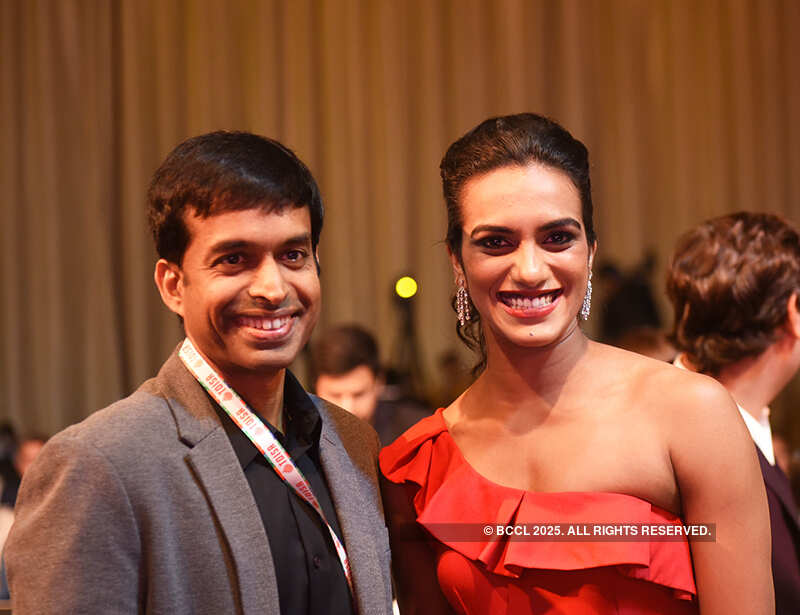 Candid pictures from Times of India Sports Awards 2019