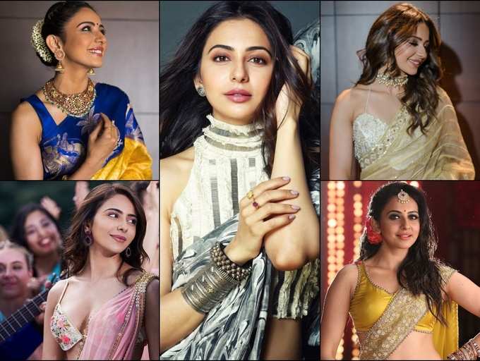 Saturday Style! Rakul Preet Singh looks gorgeous in sarees and here is the  proof | The Times of India