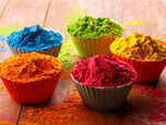 Dry colours using food dye