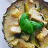 Green Thai Tofu Curry and Rice