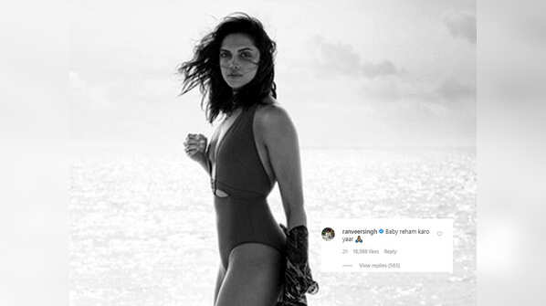 Ranveer Singh's mushy comment on Deepika Padukone's latest pictures is unmissable