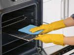 Use baking soda to clean the oven